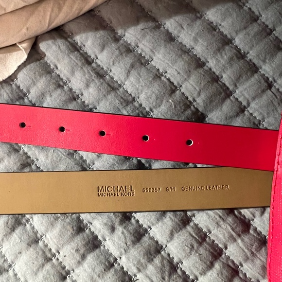 Michael Kors Womens Belt Bag Fanny Pack MK Signature dark pink Sz-Large/xl - Picture 6 of 13